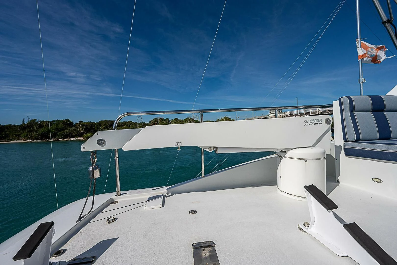a boat on the water aboard PREDATOR I Yacht for Sale