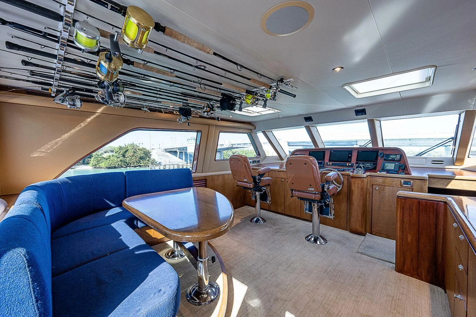 inside of a boat aboard PREDATOR I Yacht for Sale