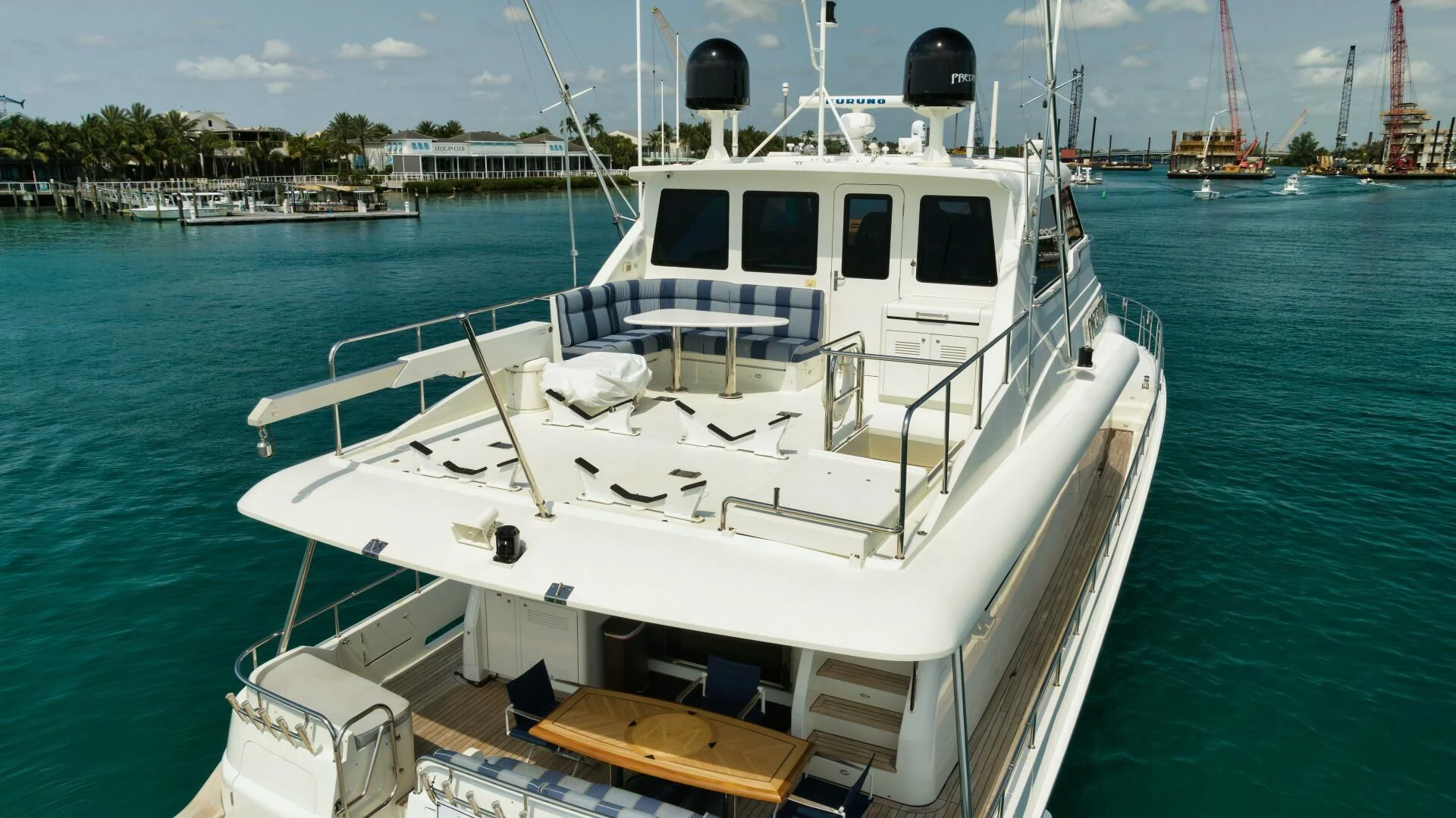 a boat on the water aboard PREDATOR I Yacht for Sale