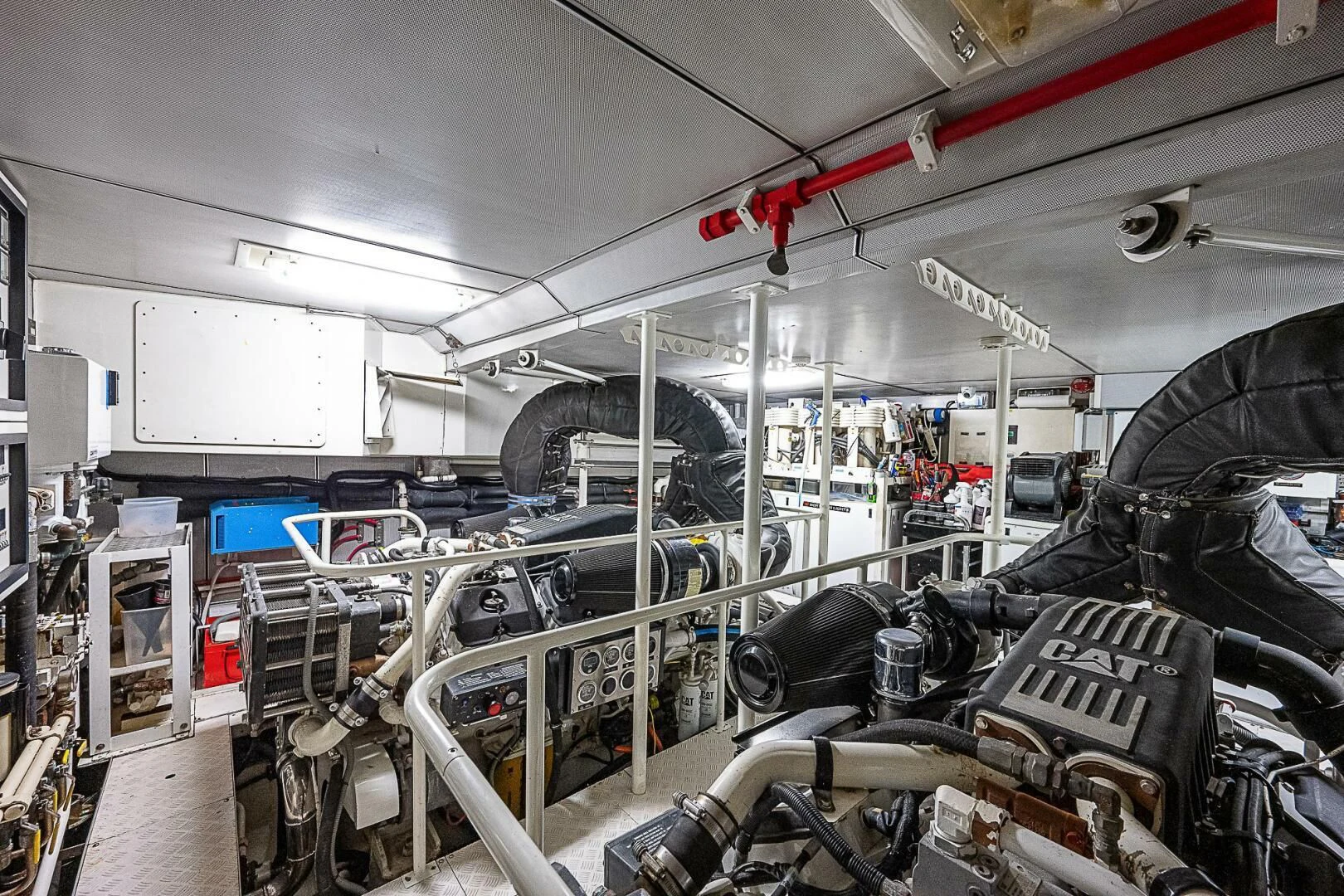 inside of a vehicle aboard PREDATOR I Yacht for Sale