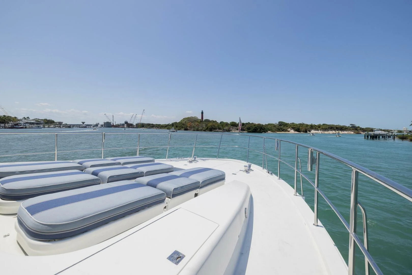 a boat on the water aboard PREDATOR I Yacht for Sale