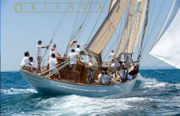 a group of people on a sailboat aboard ORIANDA Yacht for Charter
