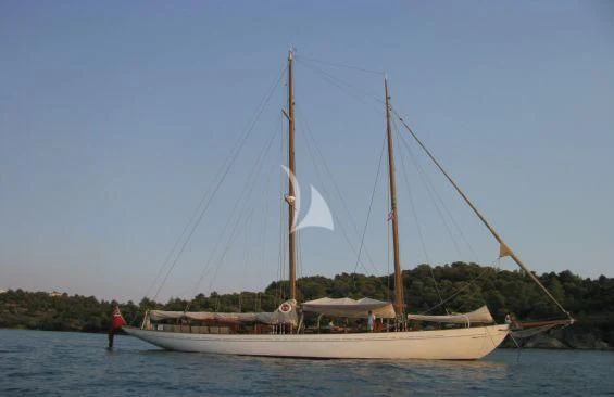 a sailboat on the water aboard ORIANDA Yacht for Charter