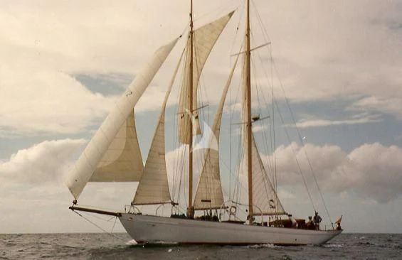 a sailboat on the water aboard ORIANDA Yacht for Charter
