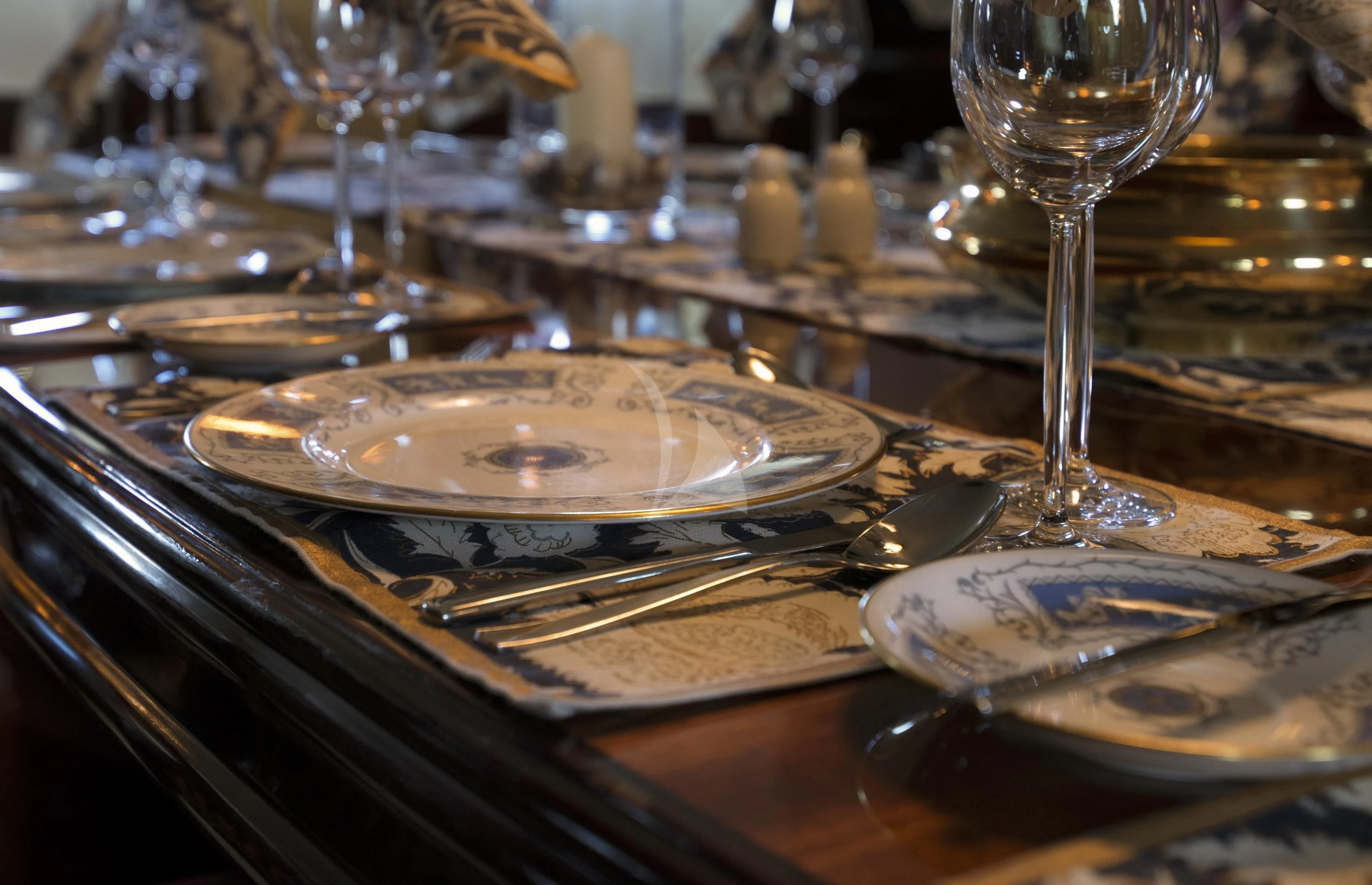 a close-up of a record player aboard KALIZMA Yacht for Sale