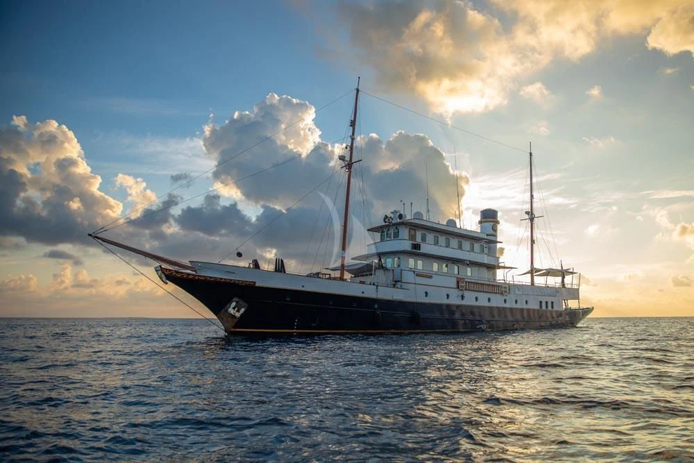 a ship in the water aboard KALIZMA Yacht for Sale
