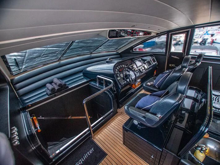 inside of a car aboard SEA SQUIRTER Yacht for Sale