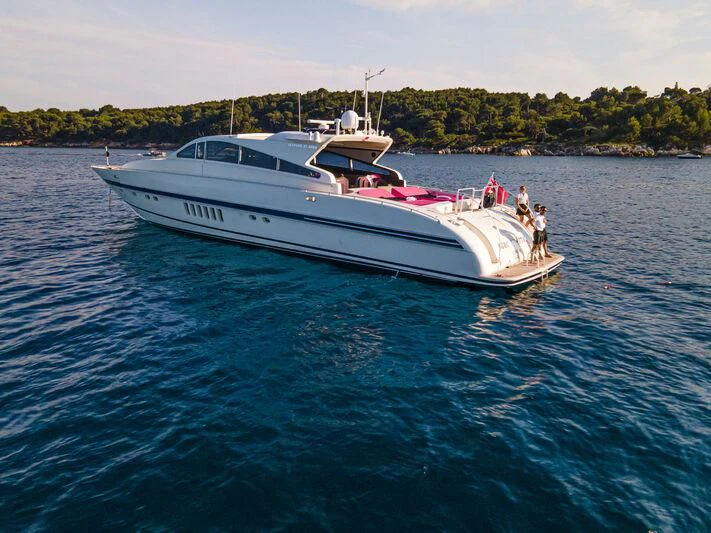 a boat on the water aboard SEA SQUIRTER Yacht for Sale