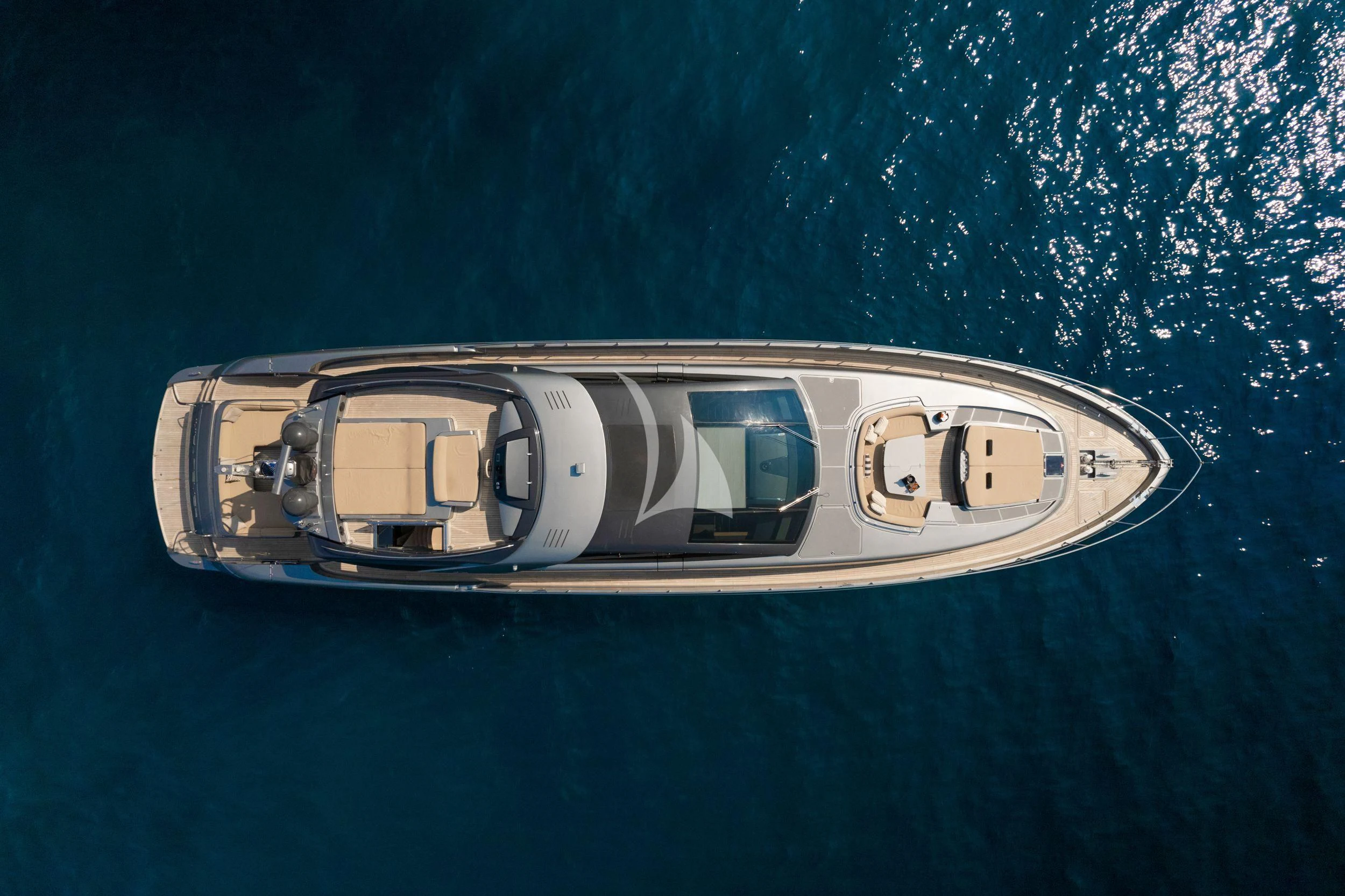 a boat in the water aboard WHATEVER Yacht for Charter