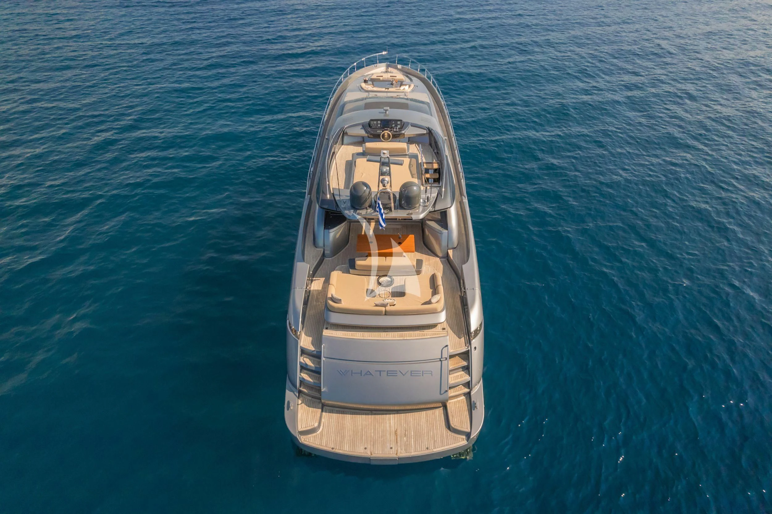 a ship in the water aboard WHATEVER Yacht for Charter