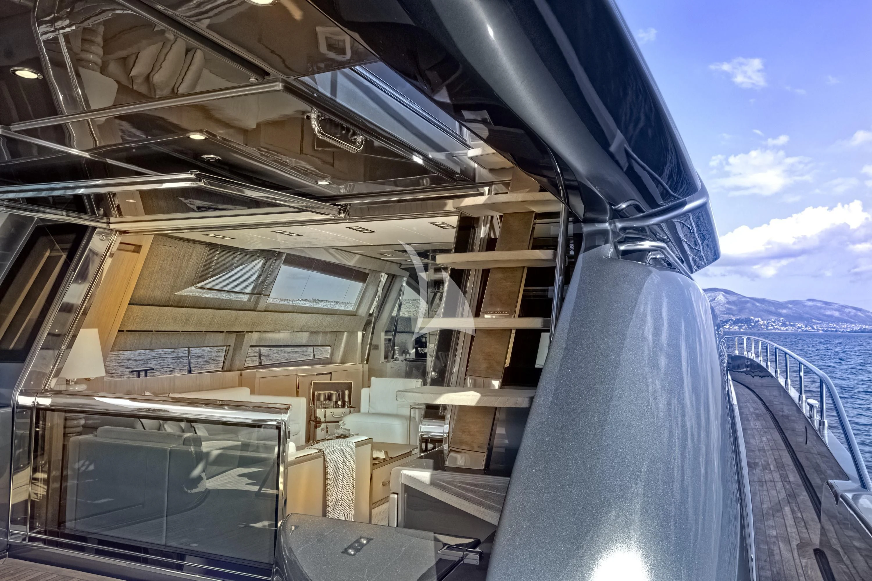 a boat on the water aboard WHATEVER Yacht for Charter