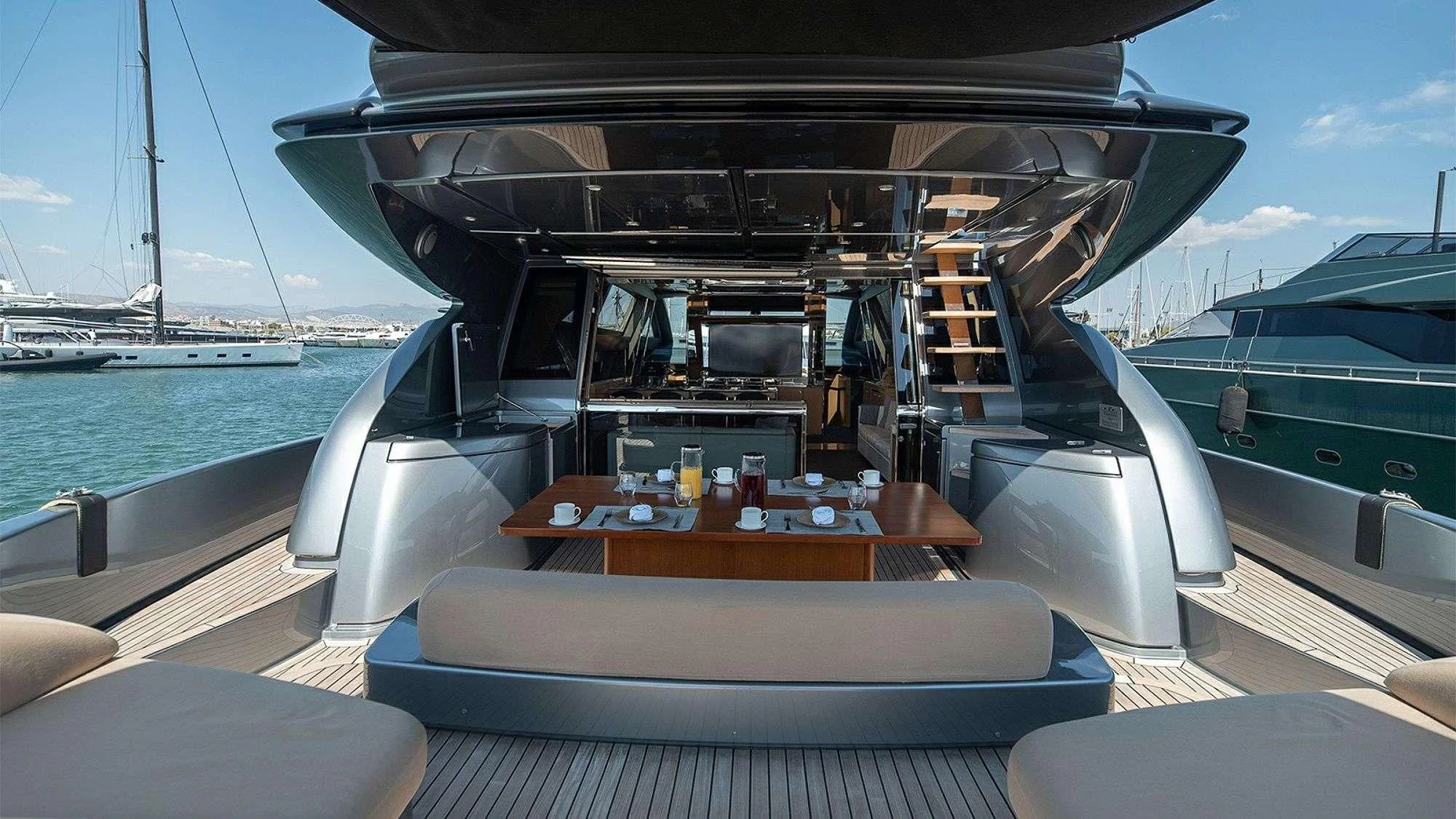 a boat on the water aboard WHATEVER Yacht for Charter