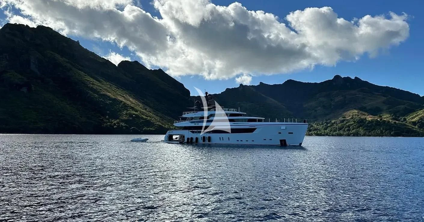 a boat on the water aboard AIX Yacht for Sale