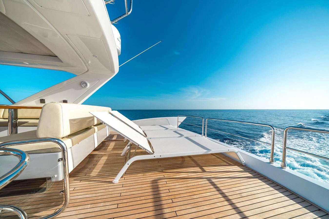 a boat on the water aboard AZIMUT 85 Yacht for Sale