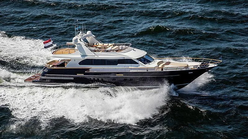 a boat on the water aboard JOY Yacht for Sale