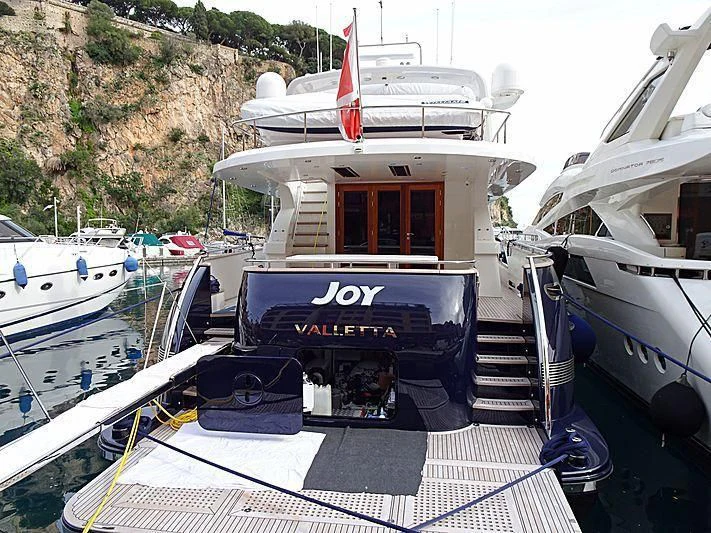 a boat on a body of water aboard JOY Yacht for Sale