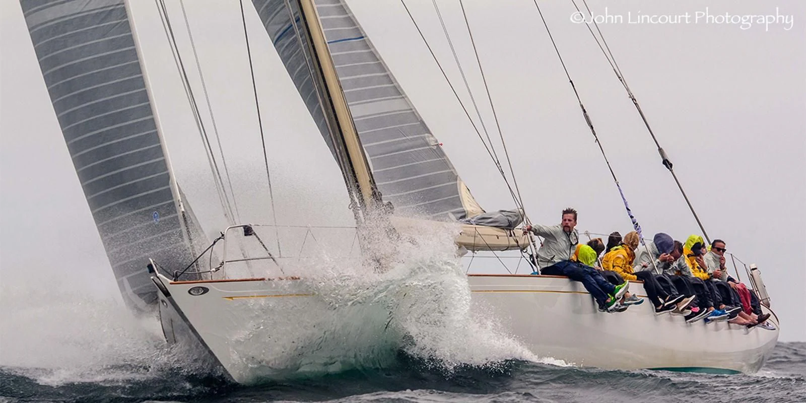 a group of people sailing on a sailboat aboard WILD HORSES Yacht for Sale