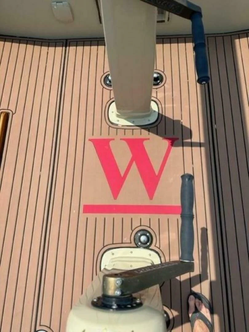 a sign on a wall aboard WILD HORSES Yacht for Sale