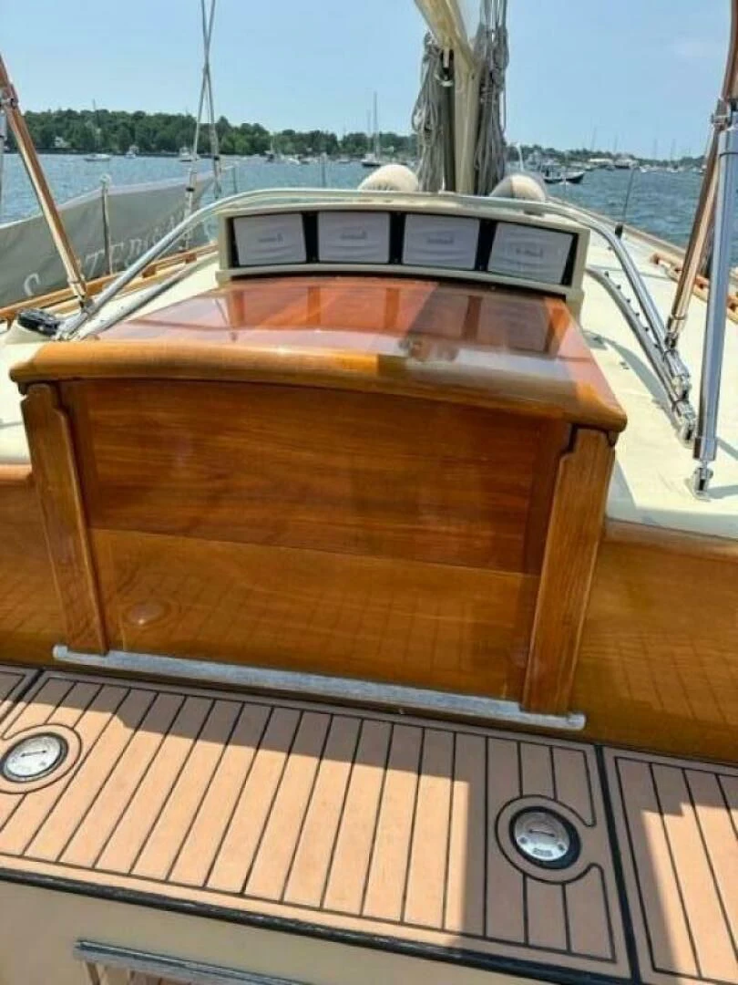 the inside of a car aboard WILD HORSES Yacht for Sale