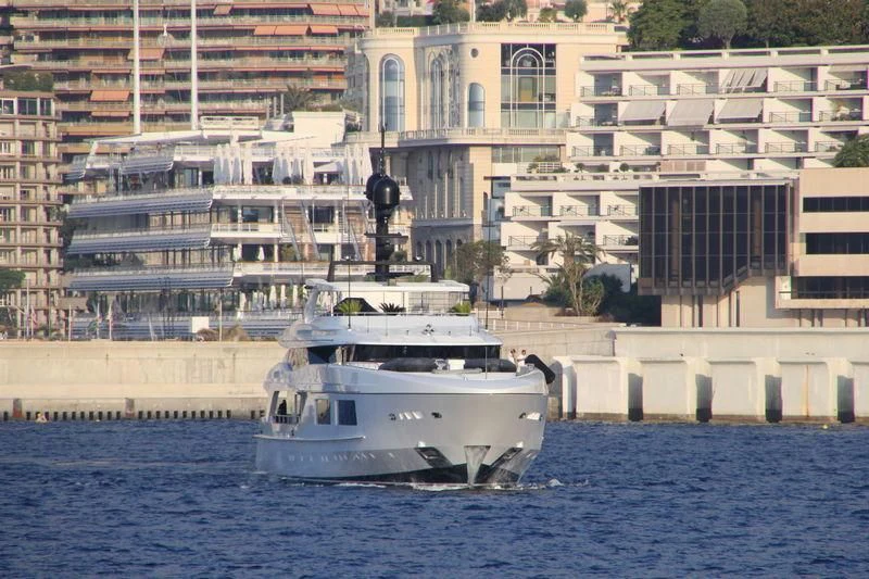 a boat sailing on the water aboard UNICORN Yacht for Sale