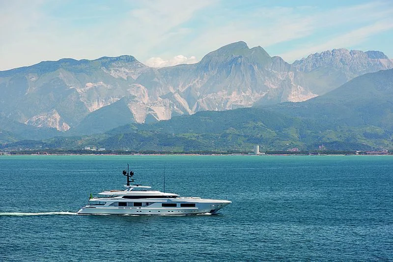 a boat on the water aboard UNICORN Yacht for Sale
