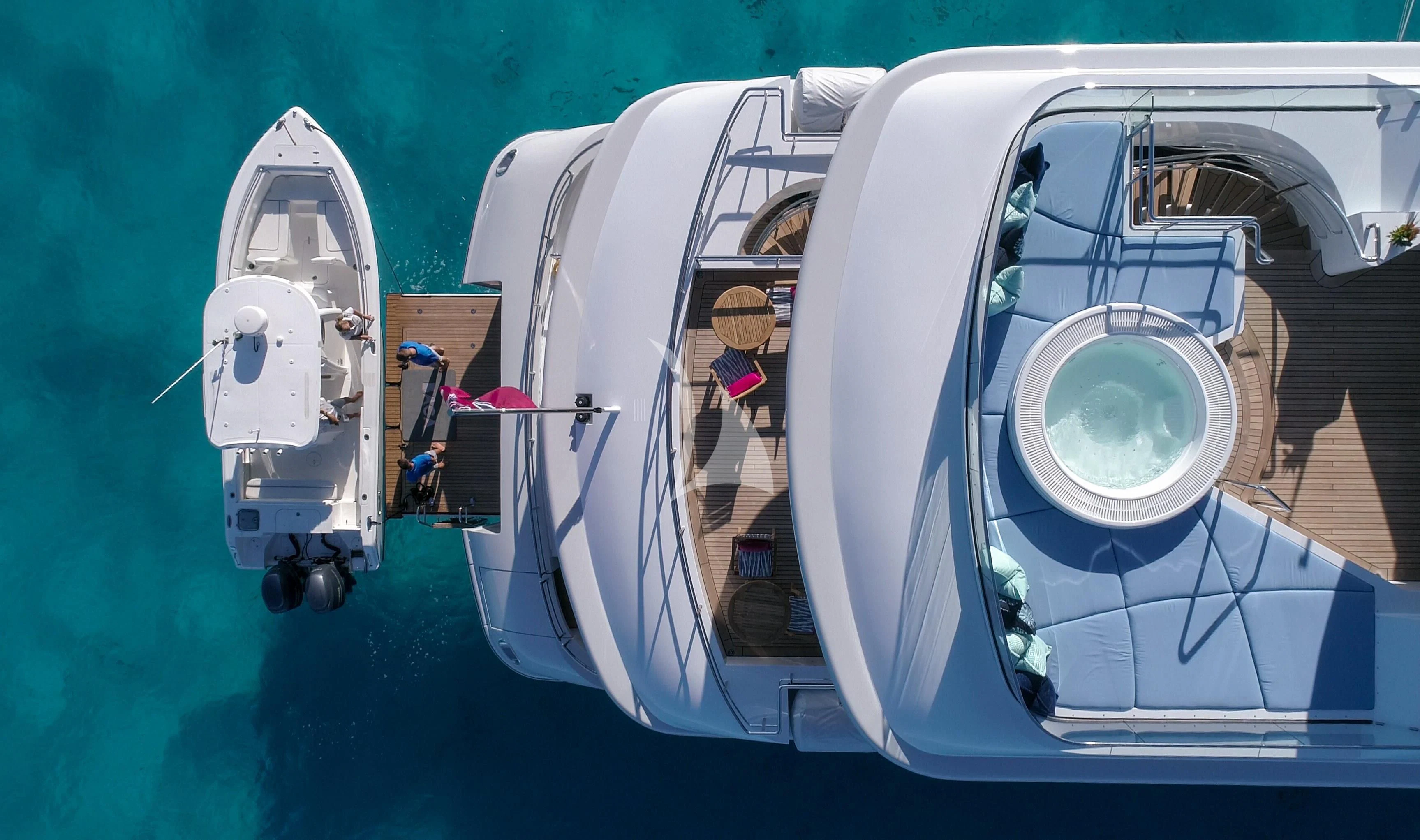 a boat on the water aboard BACA Yacht for Charter