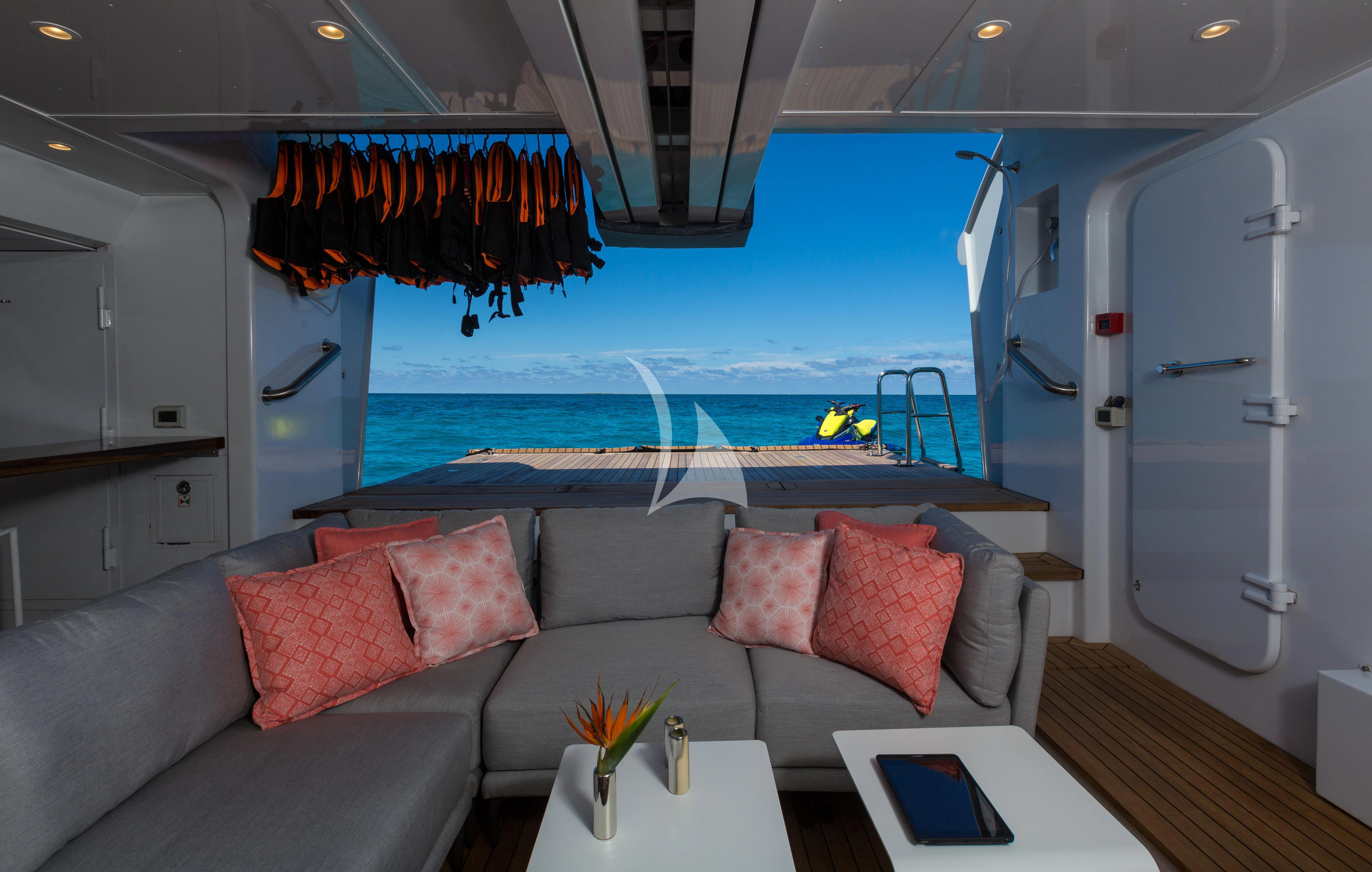 a boat on the water aboard BACA Yacht for Charter