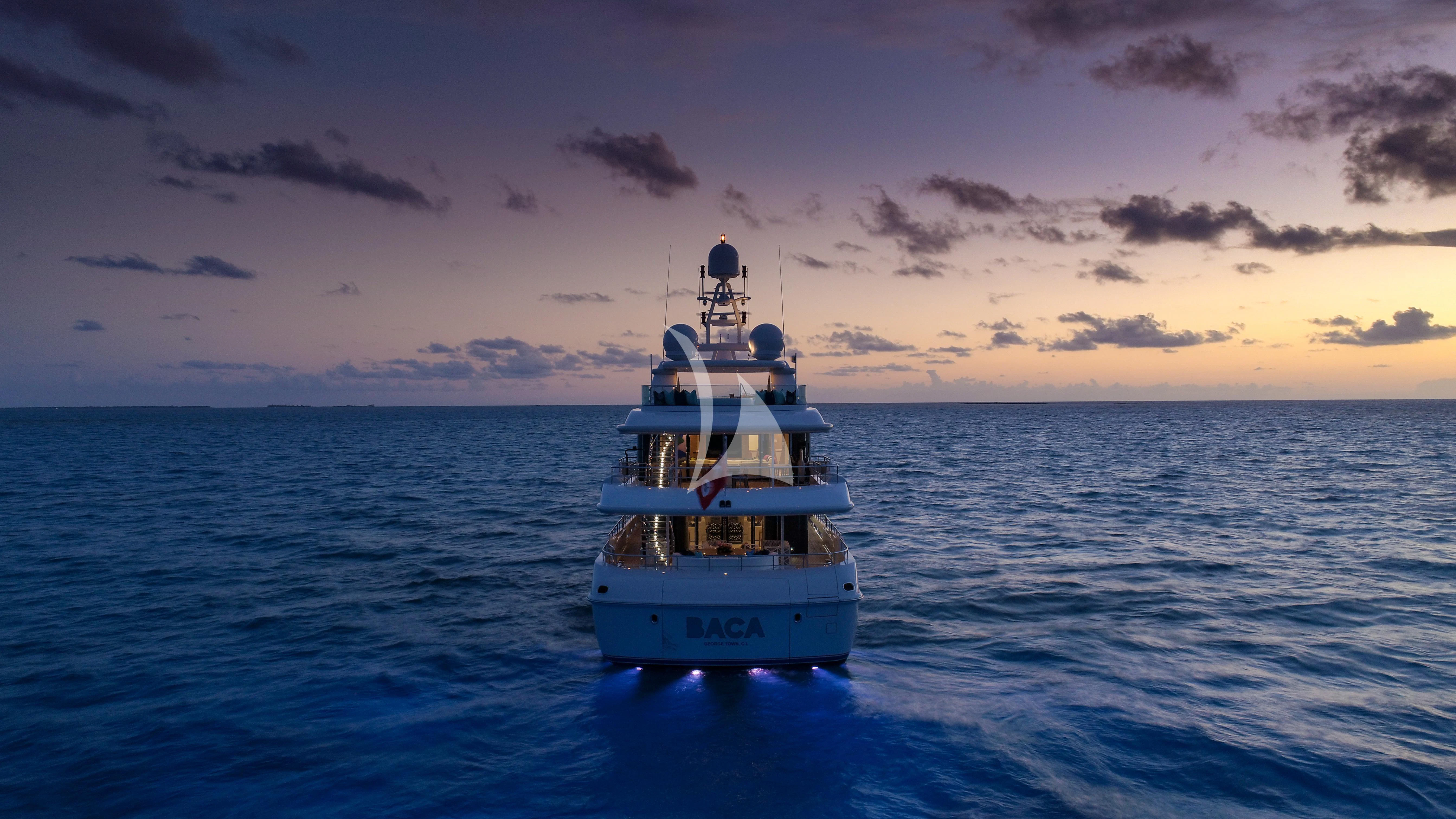a boat in the water aboard BACA Yacht for Charter