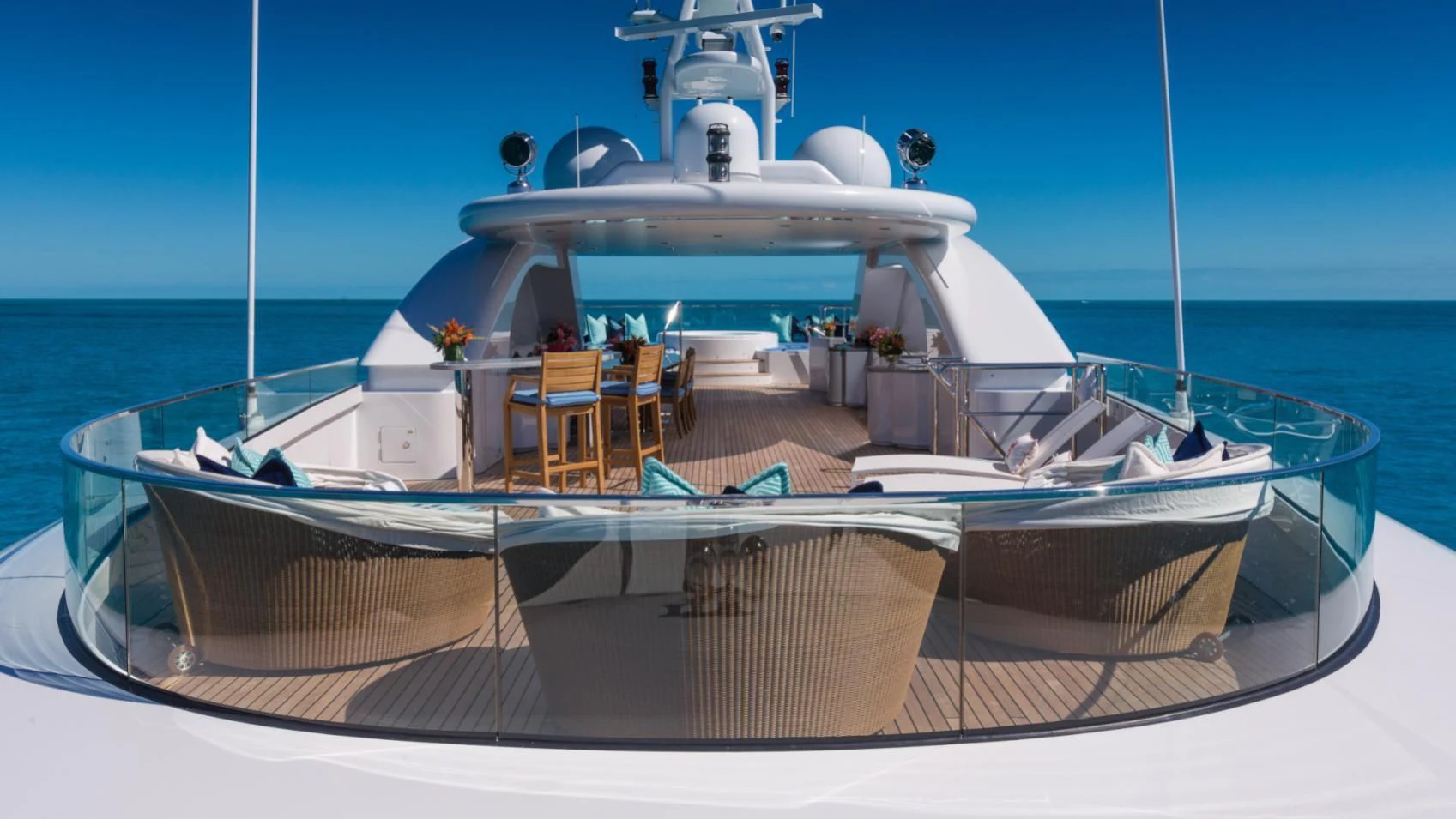 a boat on the water aboard BACA Yacht for Charter