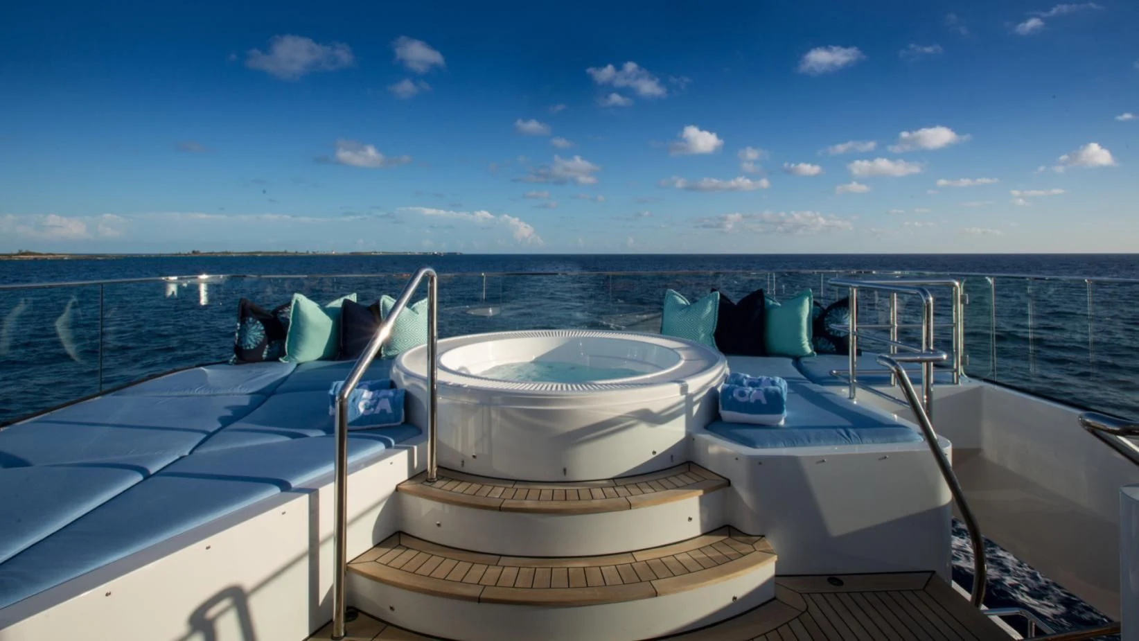 a boat on the water aboard BACA Yacht for Charter
