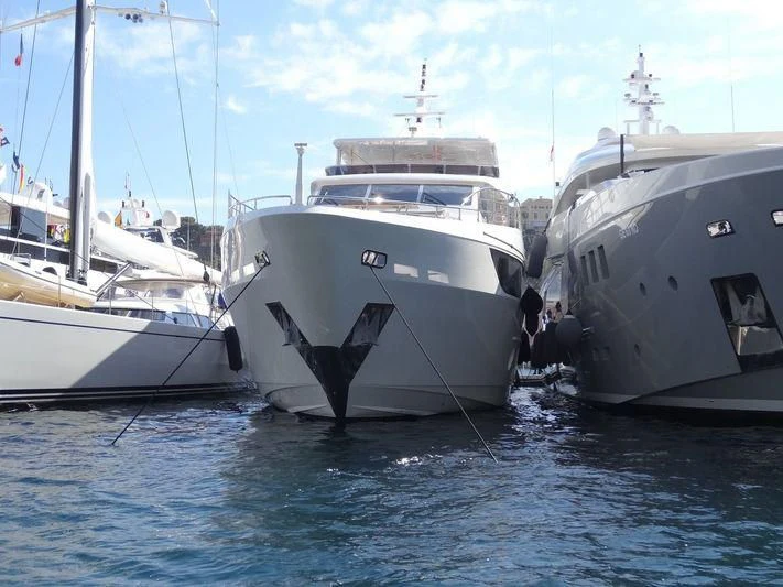 several boats in the water aboard AMORE Yacht for Sale