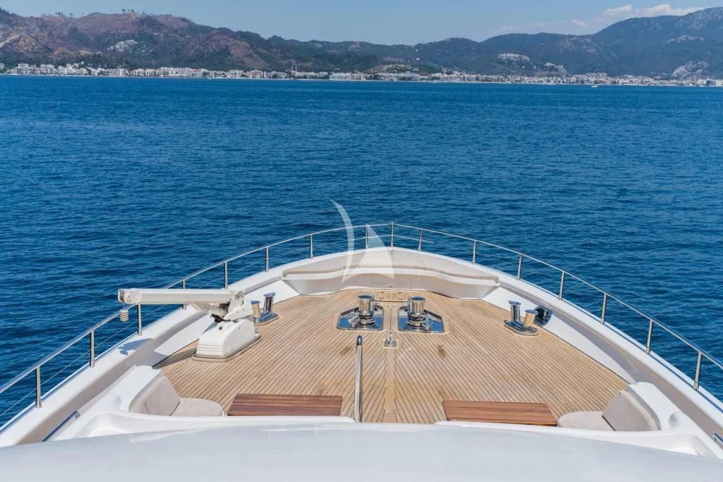 a boat on the water aboard DEEP WATER Yacht for Charter