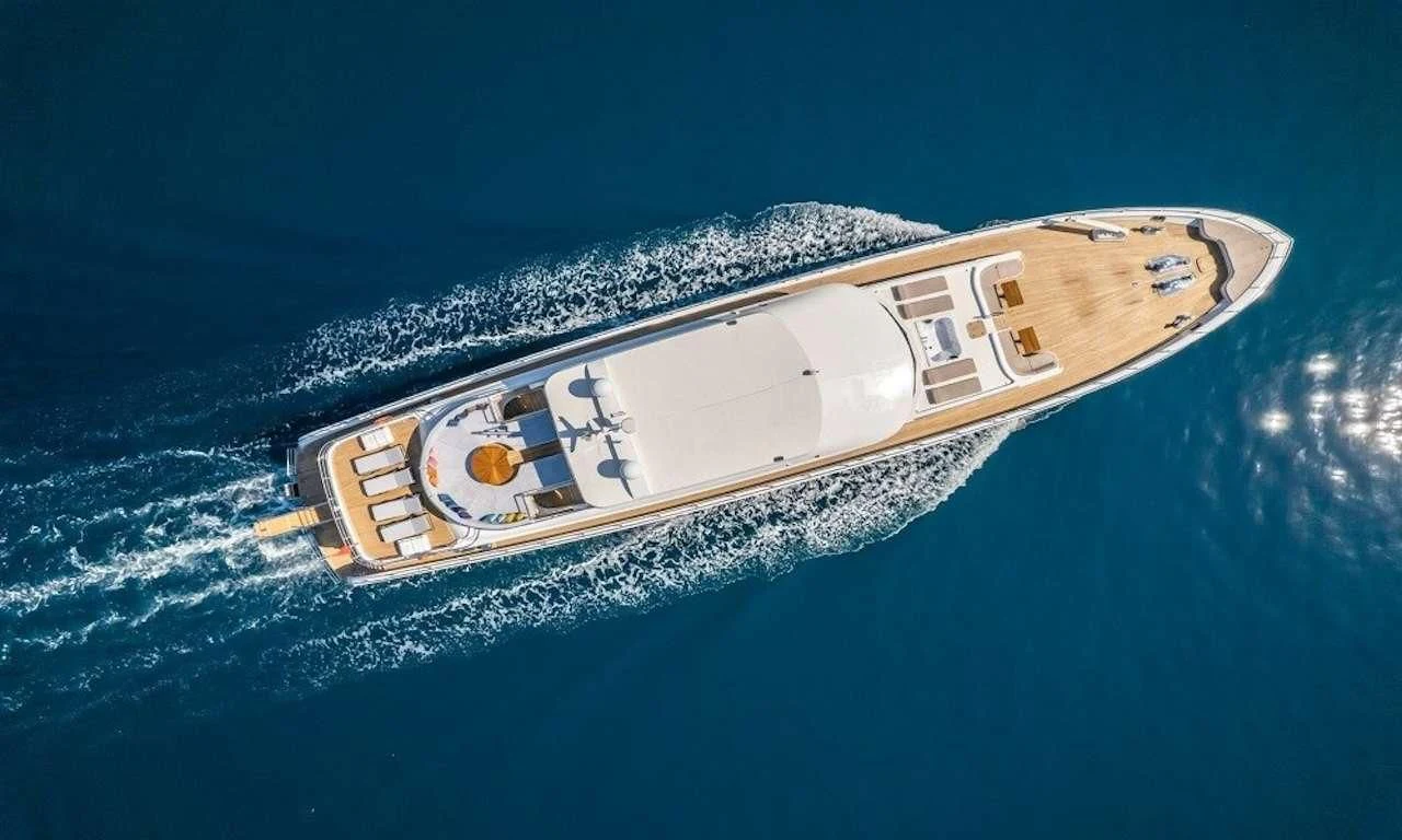 a satellite in space aboard DEEP WATER Yacht for Charter