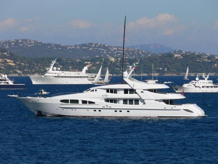 a group of boats in the water aboard LUISA Yacht for Charter