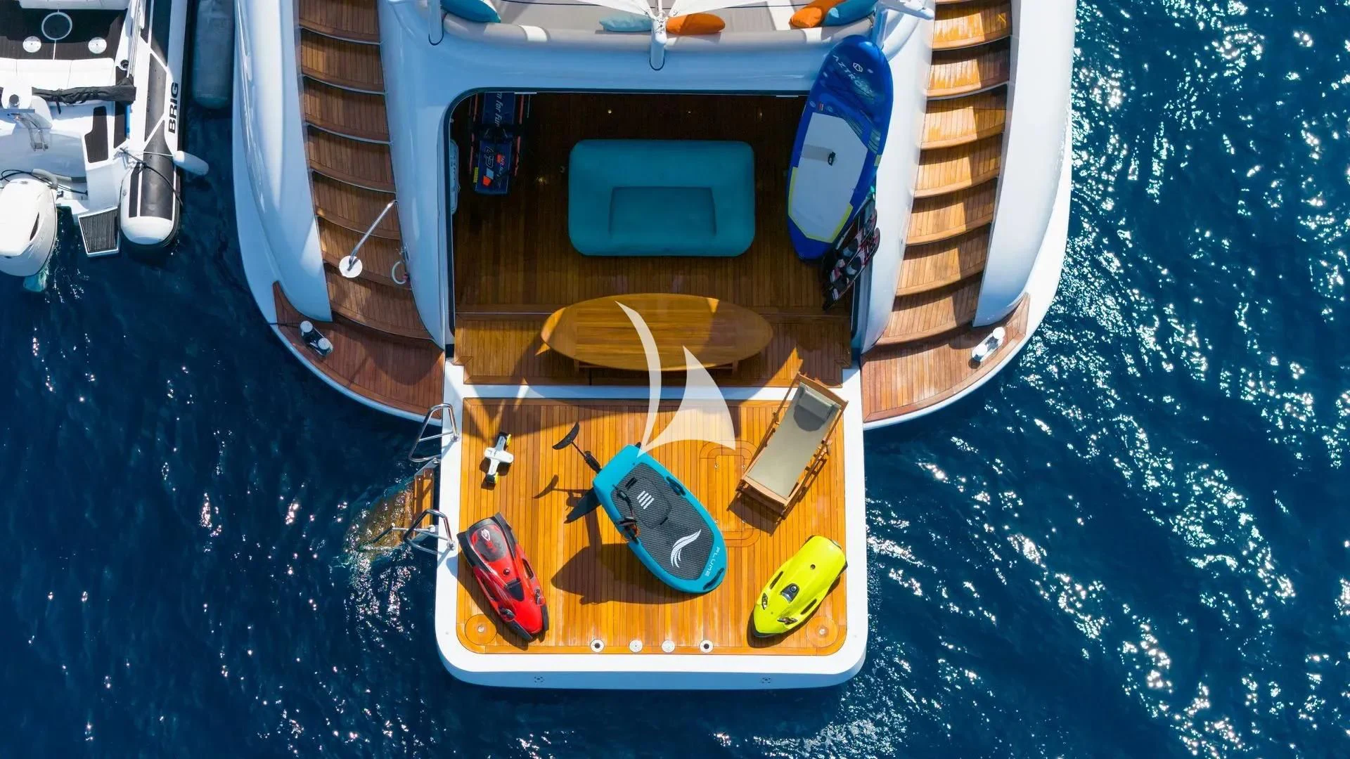 a close-up of a boat aboard LUISA Yacht for Charter