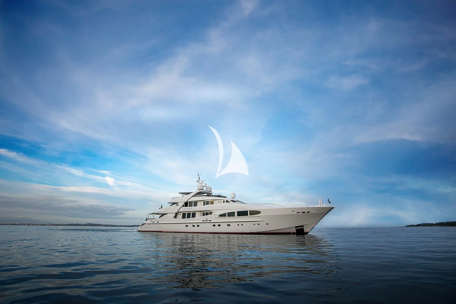 a boat in the water aboard LUISA Yacht for Charter