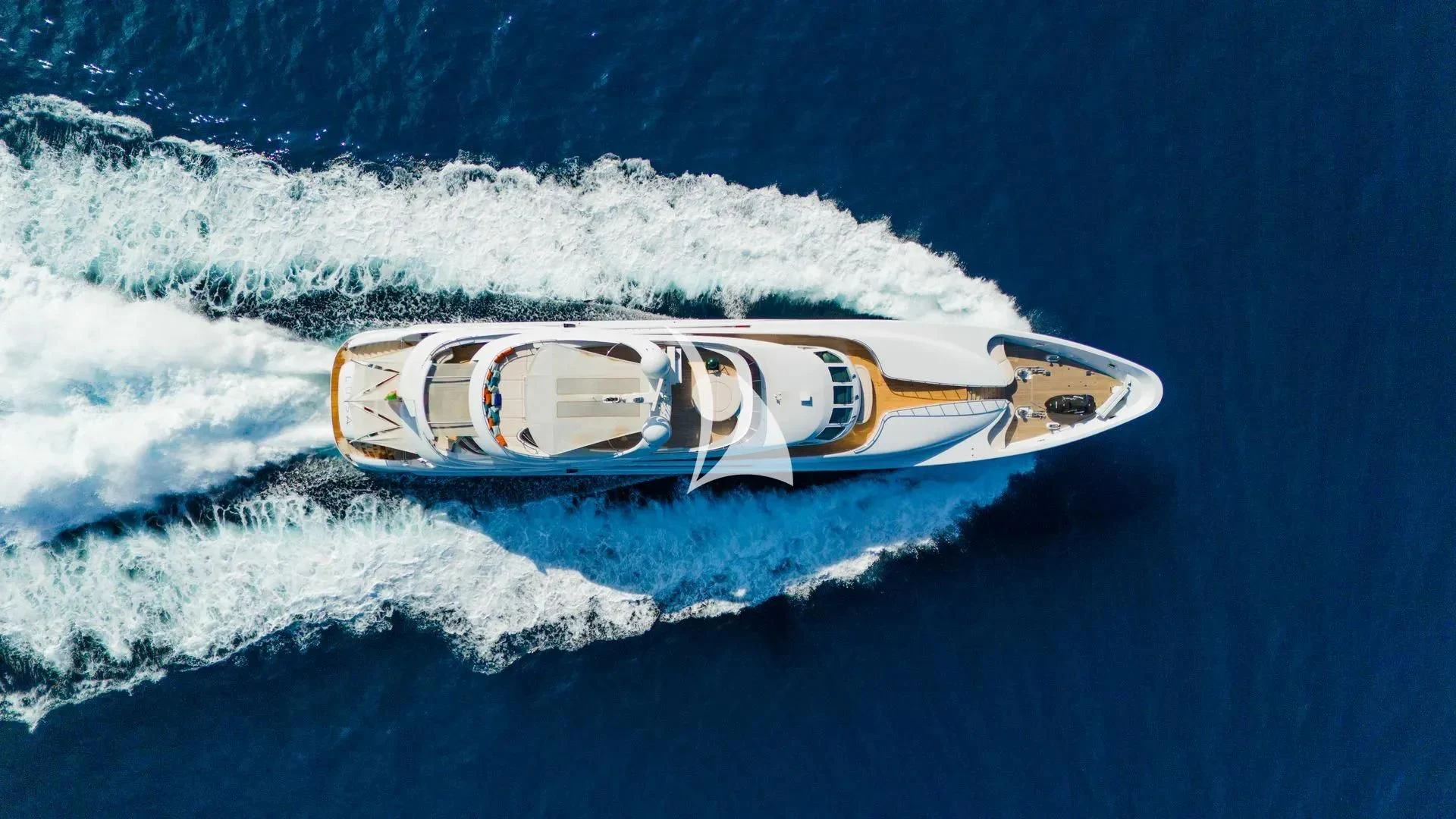 a boat in the water aboard LUISA Yacht for Charter