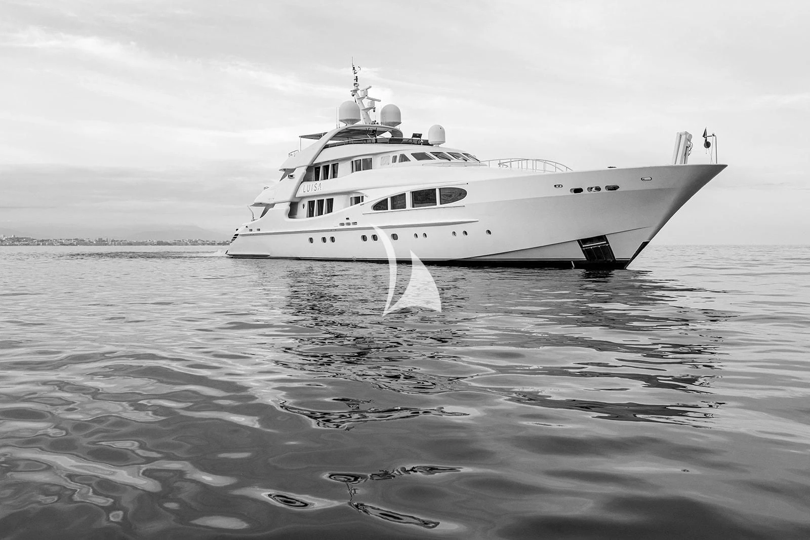 a boat in the water aboard LUISA Yacht for Charter