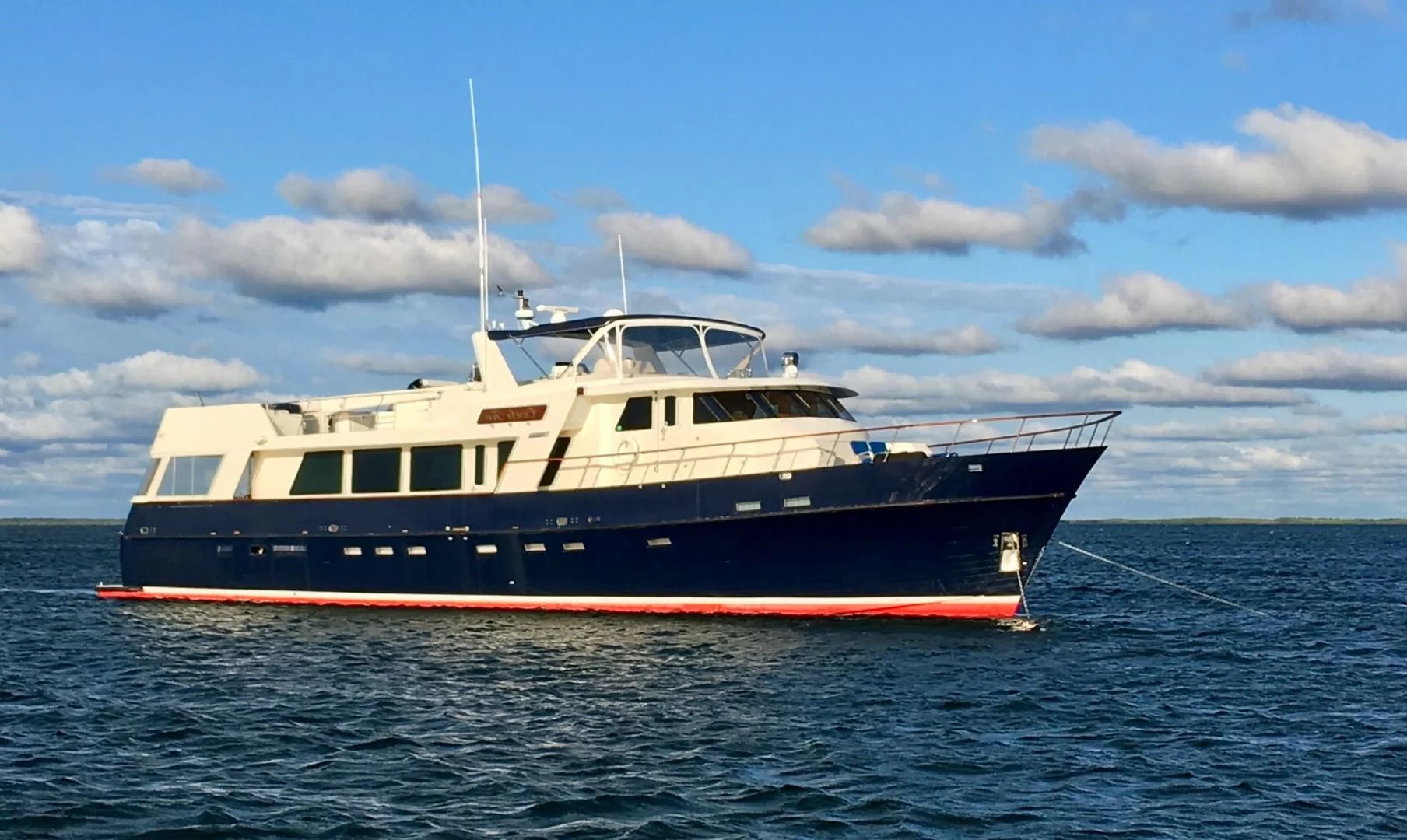 a boat in the water aboard CAROLE TOO Yacht for Sale