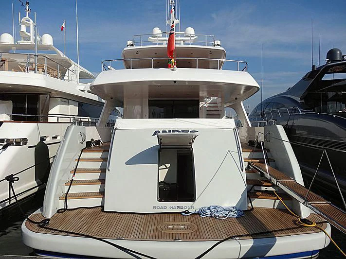 a boat on the water aboard ANDES Yacht for Sale