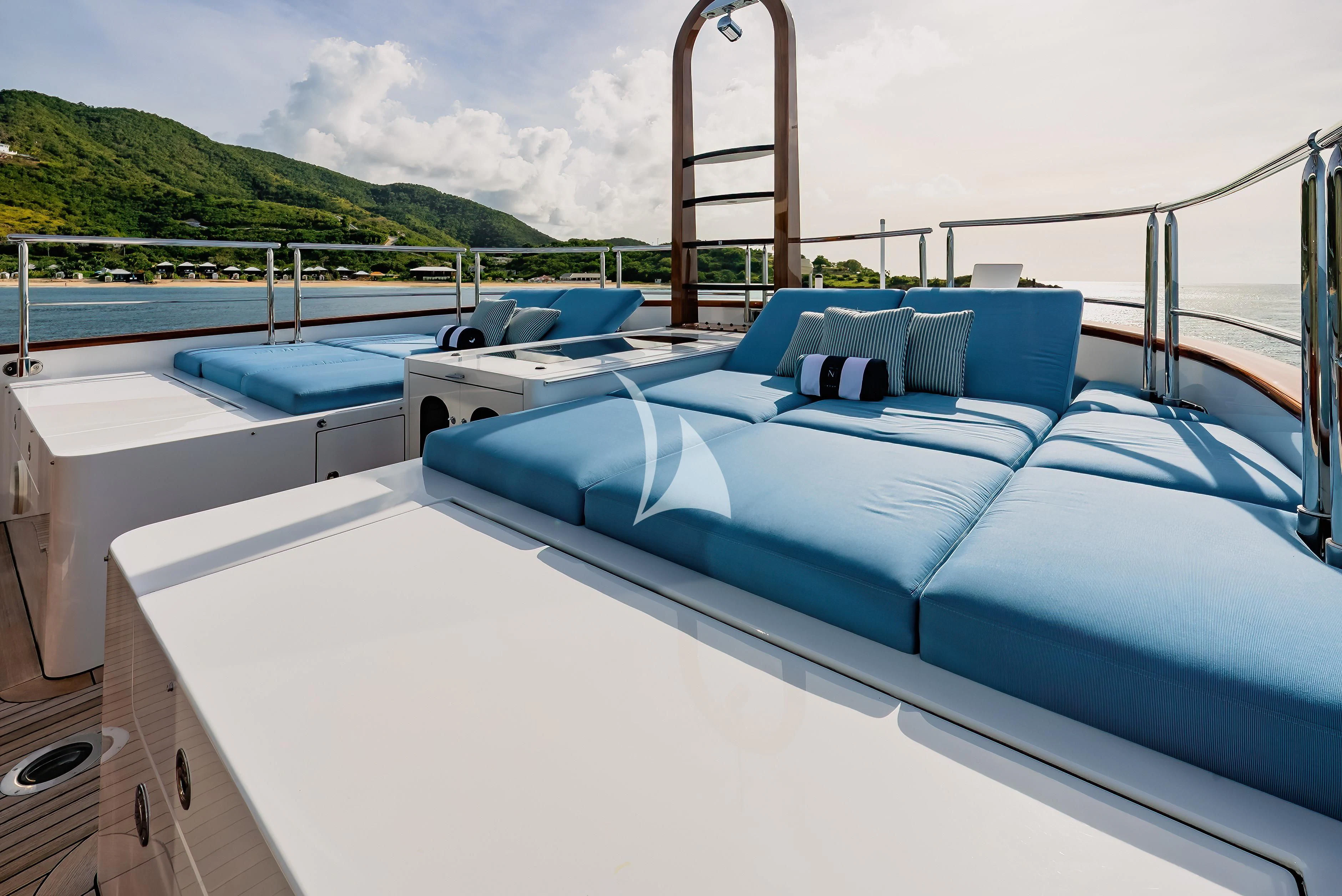 a boat on the water aboard NADAN Yacht for Sale