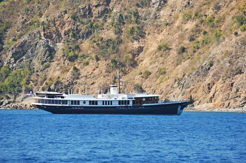 a boat on the water aboard NADAN Yacht for Sale