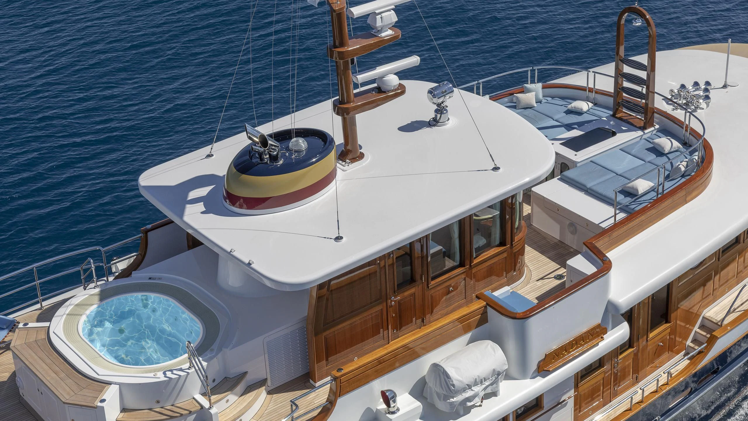 a boat on the water aboard NADAN Yacht for Sale