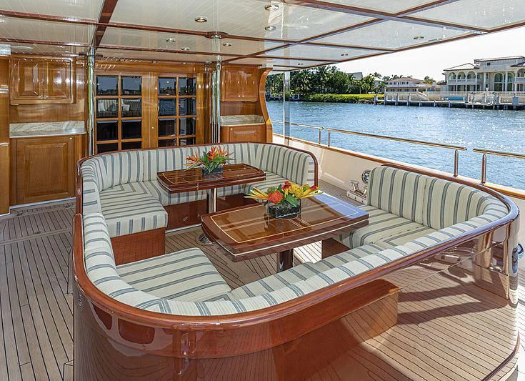 a boat on the water aboard NADAN Yacht for Sale