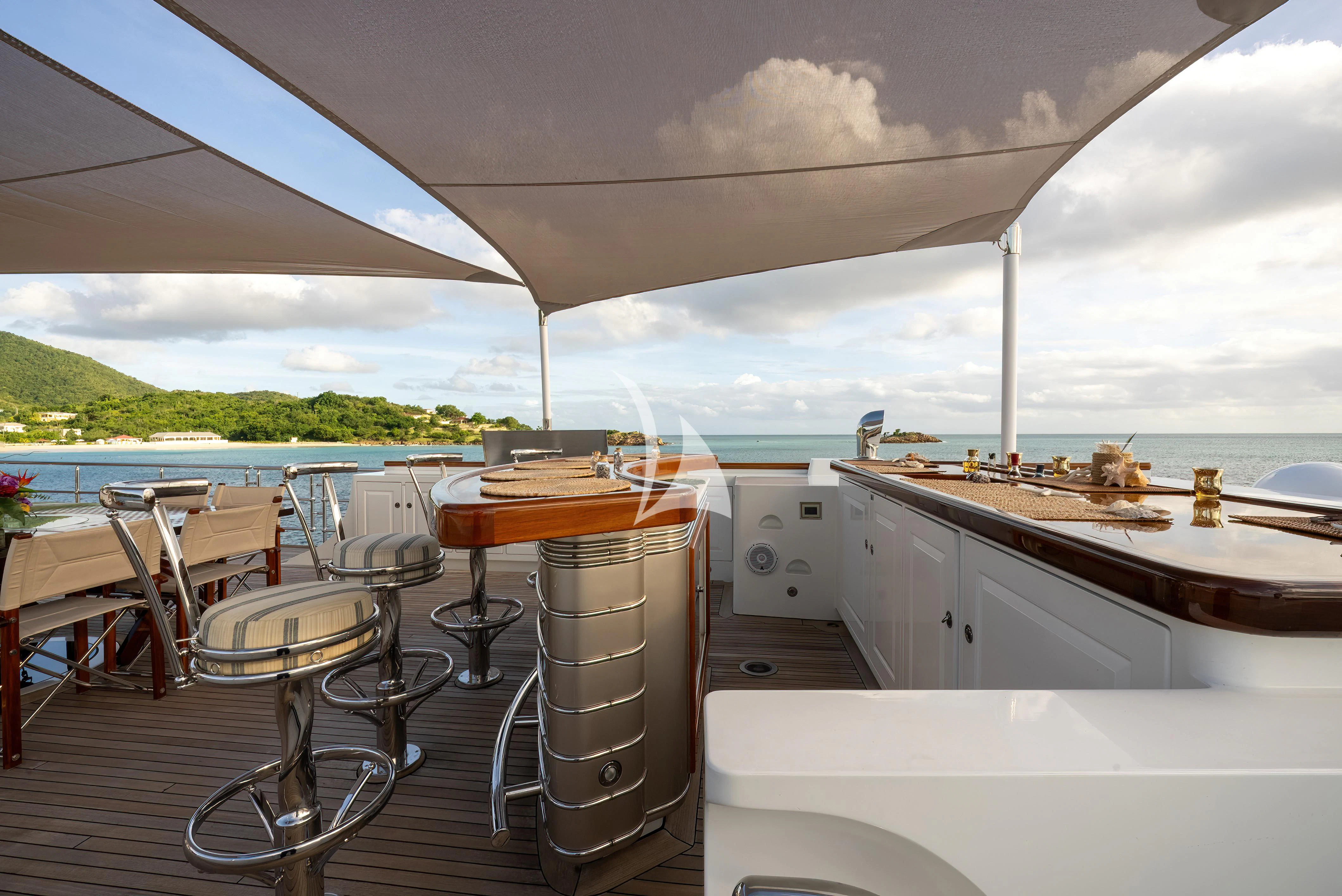 a boat on the water aboard NADAN Yacht for Sale