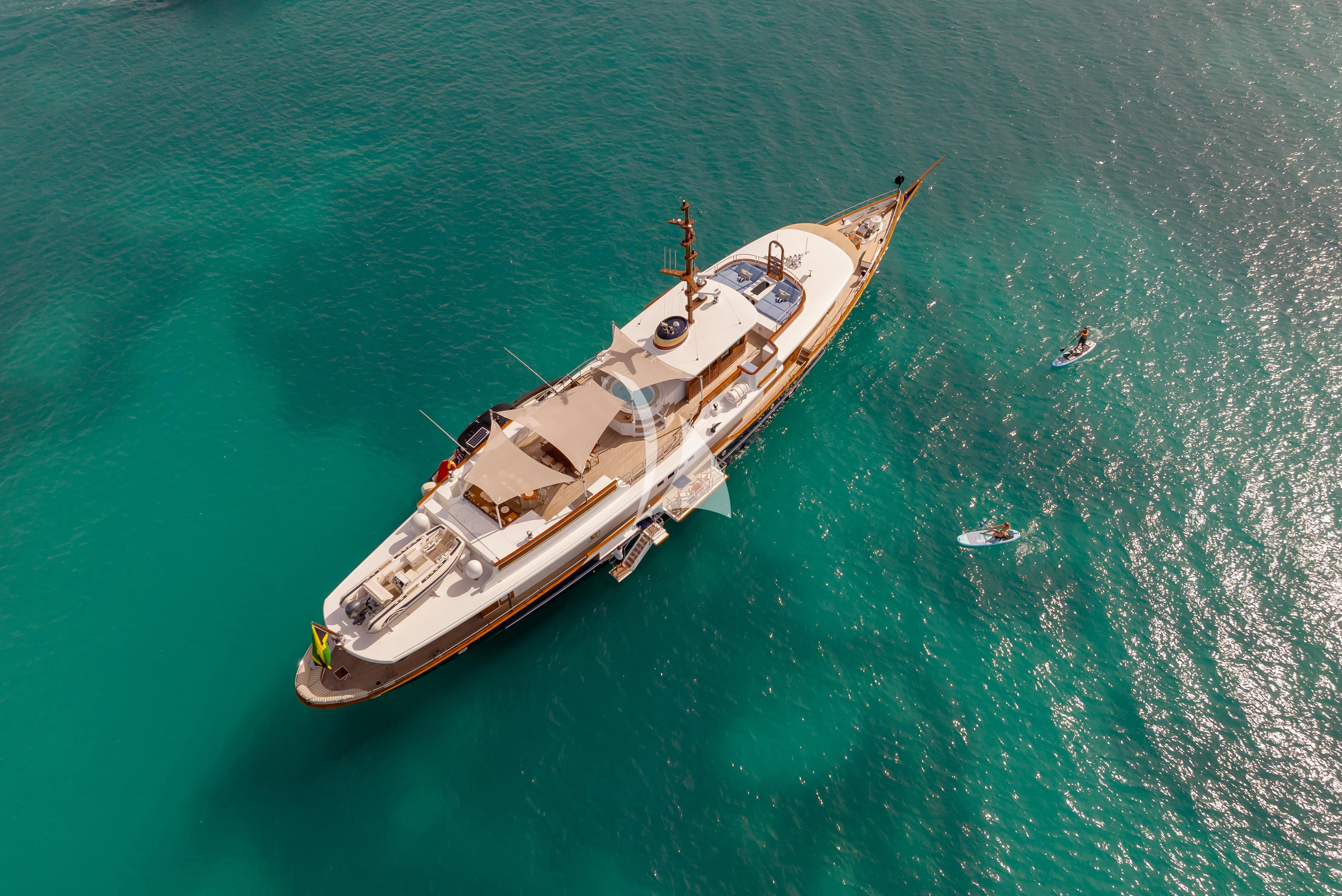 a boat in the water aboard NADAN Yacht for Sale