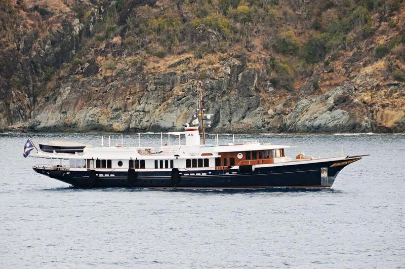 a boat on the water aboard NADAN Yacht for Sale