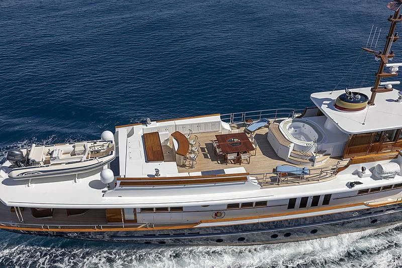 a boat on the water aboard NADAN Yacht for Sale