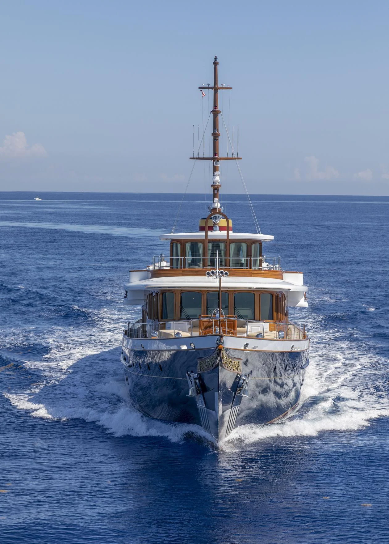 a boat on the water aboard NADAN Yacht for Sale