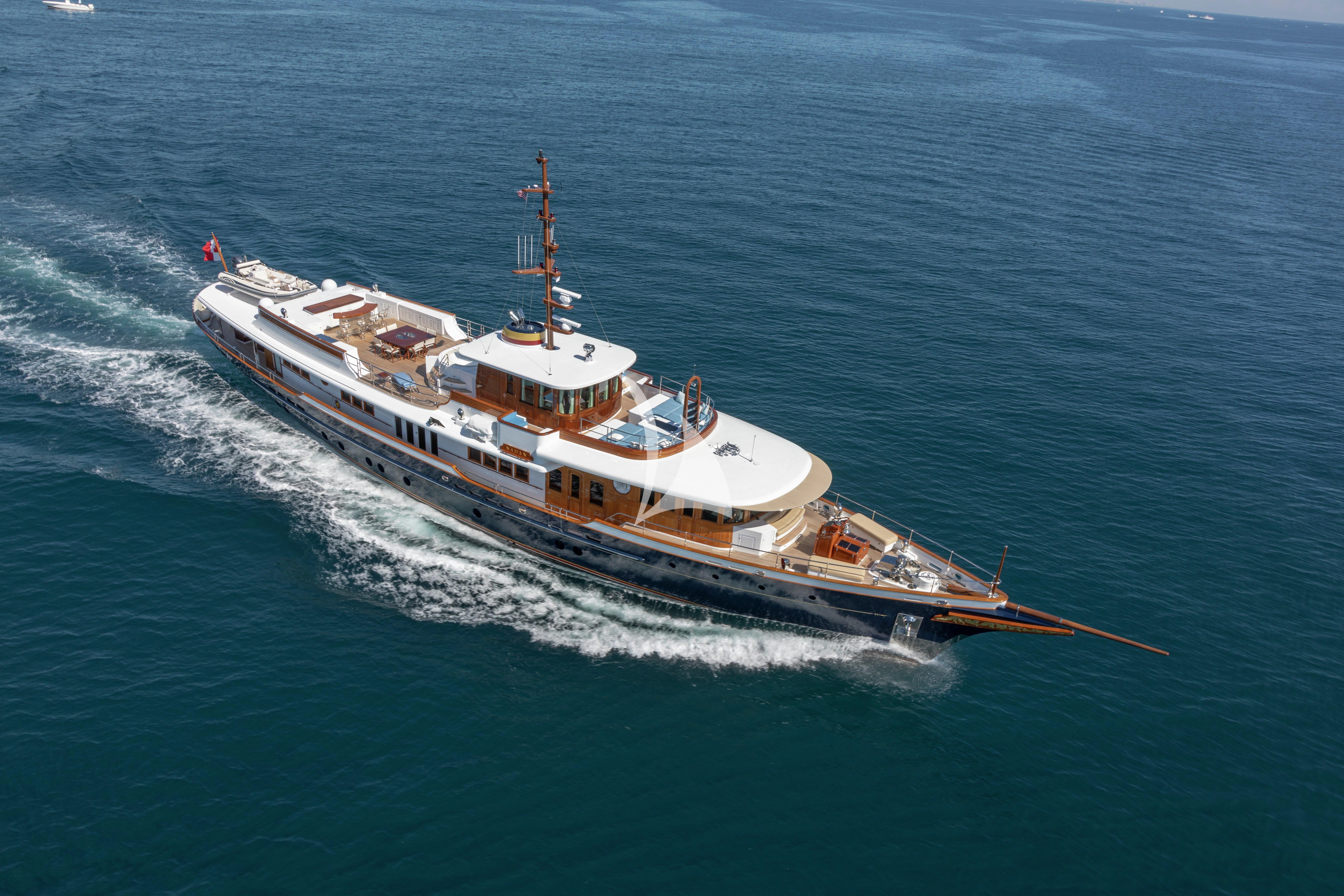 a ship in the water aboard NADAN Yacht for Sale